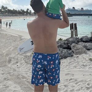 Men’s Disney cruise swim shorts size xl worn once new condtion